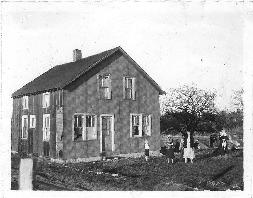 Photograph (97)
1937, Janesville, Wis.  Tenant house we lived in the first year on the farm.
