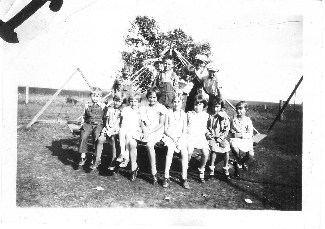 Photograph (132)
Early 1930s.  Inidentified kids, probably from Hazel Dell where Irene taught school.
